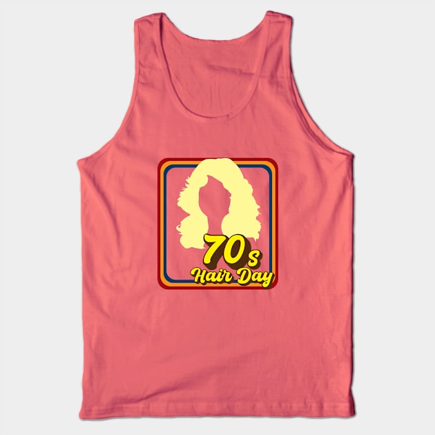 70s Hair Day (Blonde) Tank Top by GloopTrekker